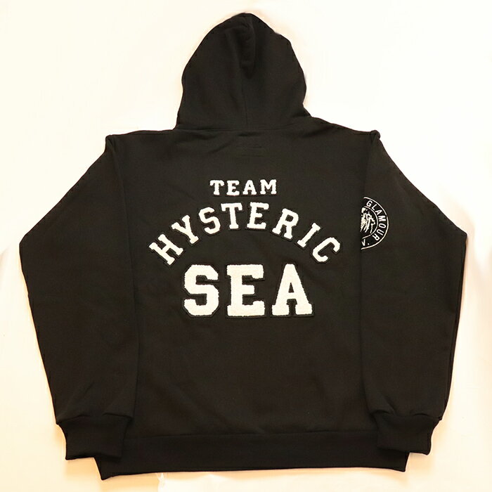 WIND AND SEA × HYSTERIC GLAMOUR /ウィンダンシー × ヒステリック グラマーWDS Hoodie / フーディー パーカーBlack / ブラック 黒2021AW 国内正規品 新古品【中古】