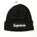 2021FW Supreme x New Era / シュプリーム ニューエラBox Logo Beanie / ボックス ロゴ ビーニーBlack / ブラッ...
