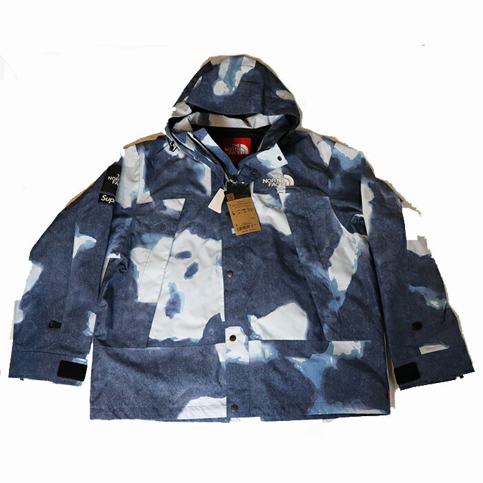 Supreme × The North Face /シュプリーム × ザ ノース フェイスBleached Denim Print Mountain Jacket /ブリーチド デニム プリント マウンテン ジャケットIndigo / インディゴ 青2021AW TNF 国内正規品新古品【中古】