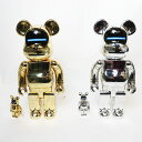 MEDICOM TOY BE@RBRICK /メディコムトイ ベアブリックA BATHING APE × SORAYAMAア ベイシング エイプ 空山基BABY MILO Gold ver./Silver Ver.100% & 400% Set/ベビーマイロ ゴールド シルバー バージョン2022 国内正規品 新古品 【中古】