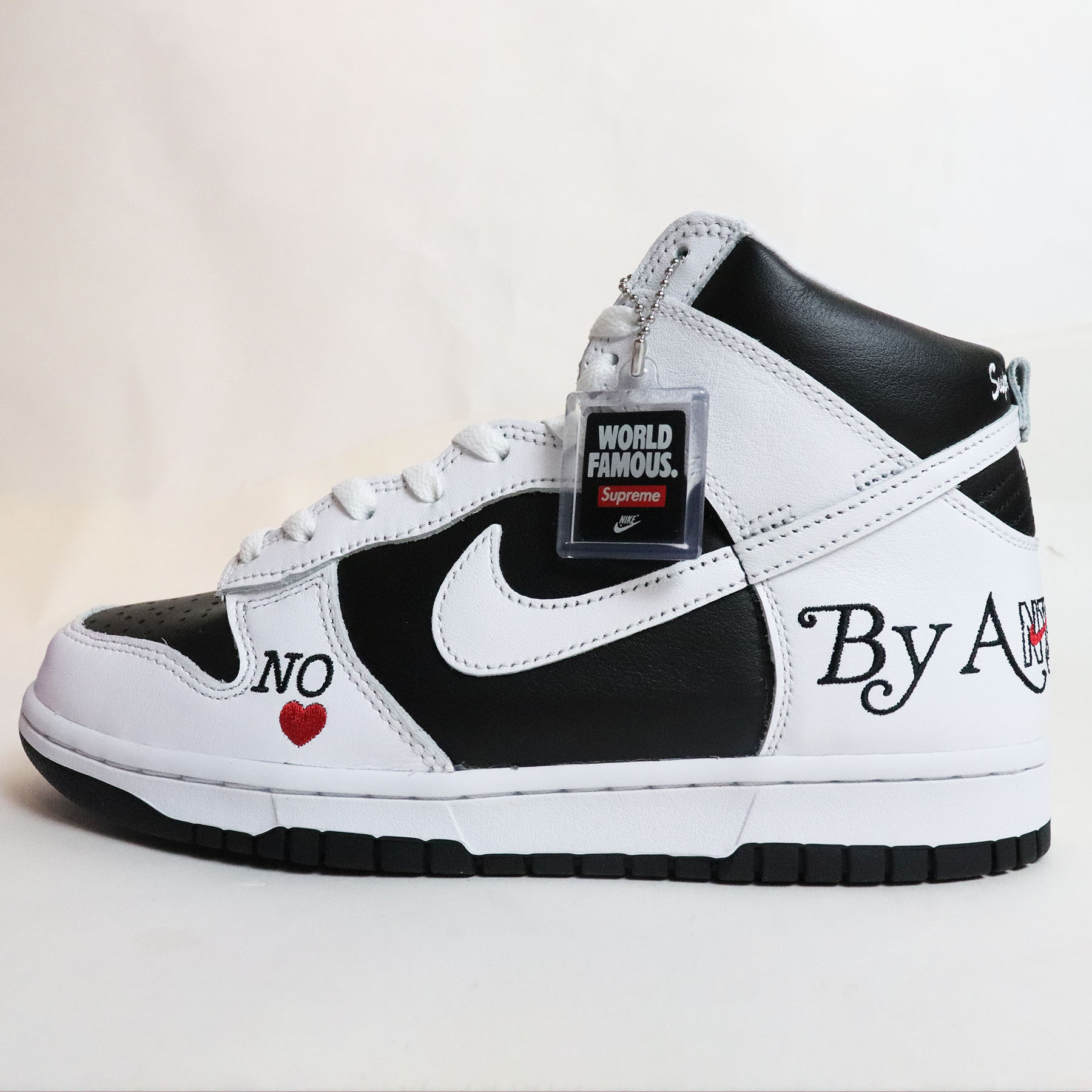 メンズ靴, スニーカー Supreme Nike SB Dunk High By Any Means White Black BlackWhite-Varsity Red DN3741-0022022SS 