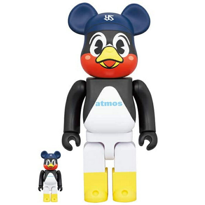 MEDICOM TOY BE@RBRICK /メディコムトイ ベアブリックatmos × TOKYO Yakult Swallows 100％ 400％ /アトモス 東京ヤクルト スワローズ つば九郎2022 国内正規品 新古品【中古】