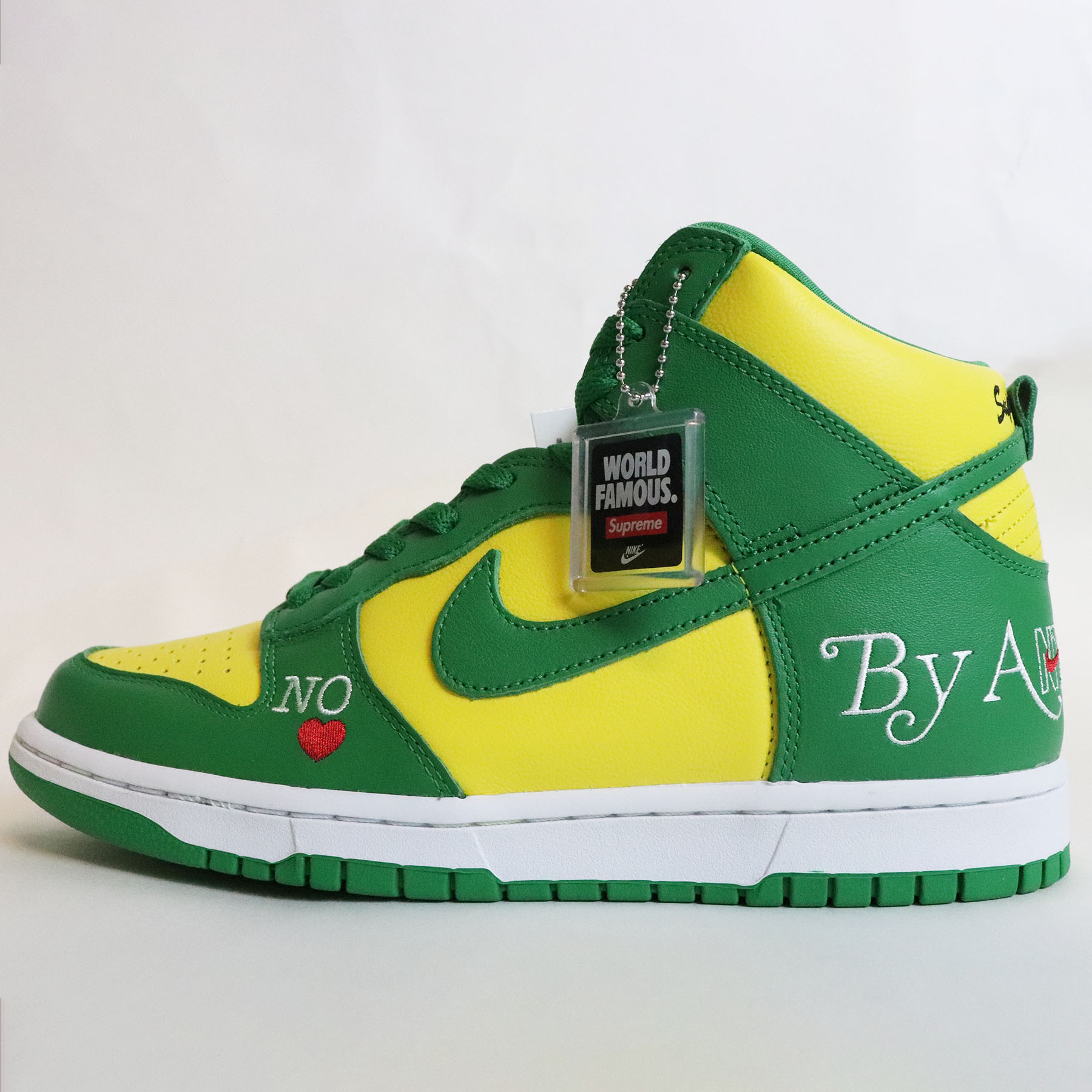 メンズ靴, スニーカー Supreme Nike SB Dunk High By Any Means Brazil Yellow ZestClassic Green DN3741-7002022SS 