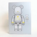 Bearbrick mastermind JAPAN SILVER 100％ & 400％ベアブリック マスターマインド ジャパン シルバー 100％ & 400％2022国内正規品 新古品 【中古】