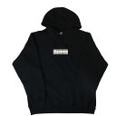 2022SS Supreme × Burberry /シュプリーム × バーバリーBox Logo Hooded Sweatshirtボックスロゴ フーデッド スウェットシャツBlack / ブラック 黒正規品 新古品【中古】