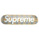 2022SS Supreme × Burberry / シュプリーム × バーバリーSkateboard Deck / スケートボード デッキBeige / ベージュ国内正規品 新古品【中古】