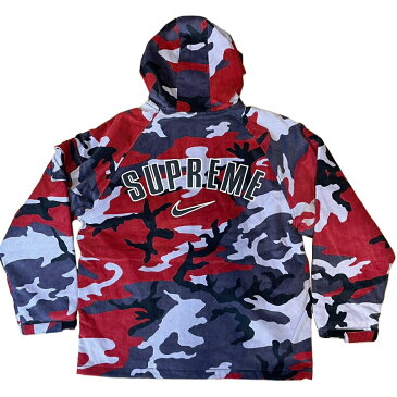 Supreme × NIKE / シュプリーム ナイキArc Corduroy Hooded Jacket /アーチ コーデュロイ フーデッド ジャケットRed Camo / レッド カモ 赤 迷彩2022SS 国内正規品 新古品【中古】