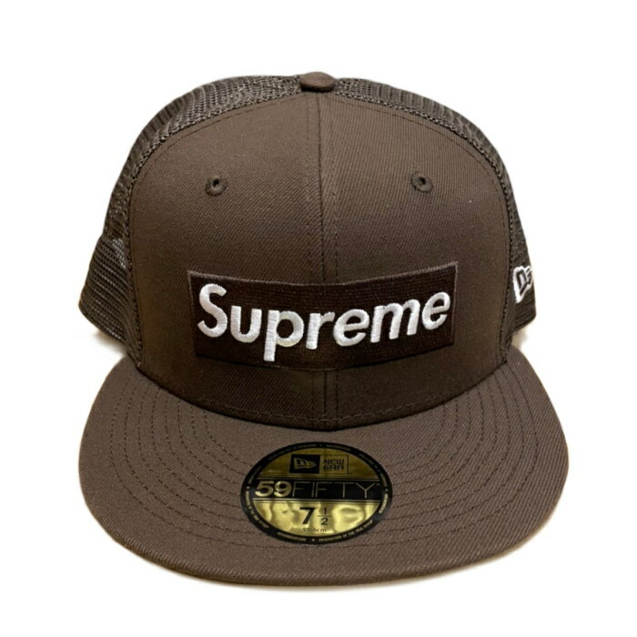 Supreme / シュプリームBox Logo Mesh Back New Era /ボックスロゴ メッシュ バック ニューエラ Cap キャップBrown / ブラウン2022SS 国内正規品 新古品【中古】