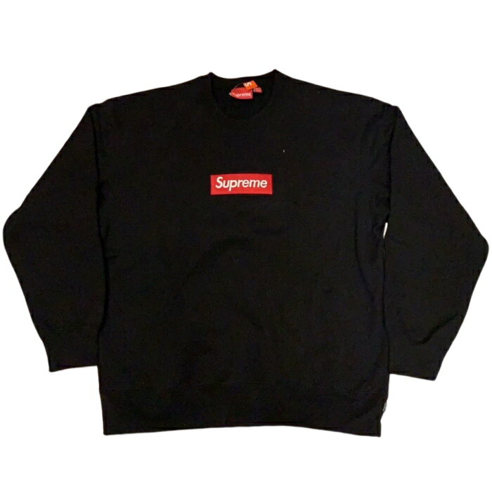 2022FW Supreme / シュプリームBox Logo Crewneck /ボックスロゴ クルーネック スウェットBlack / ブラック 黒2022AW 国内正規品 タグ付き 新古品【中古】