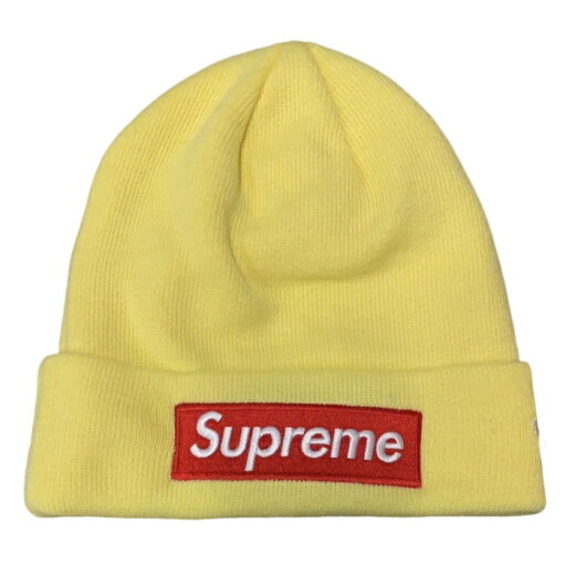 2022FW Supreme × New Era /シュプリーム ニューエラBox Logo Beanie / ボックスロゴ ビーニーPale Yellow / ペールイエロー 黄色2022AW 正規品 タグ付き 新古品【中古】 2022FW Supreme × New Era /シュプリーム ニューエラBox Logo Beanie / ボックスロゴ ビーニーPale Yellow / ペールイエロー 黄色2022AW 正規品 タグ付き 新古品【中古】