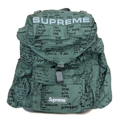 2023SS Supreme / シュプリームField Backpack /フィールド バックパックOlive Gonz / オリーブ ゴンズマーク ゴンザレス 正規品 新古品【中古】 2023SS Supreme / シュプリームField Backpack /フィールド バックパックOlive Gonz / オリーブ ゴンズマーク ゴンザレス 正規品 新古品【中古】