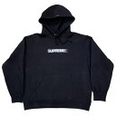 2023SS Supreme / シュプリームMotion Logo Hooded Sweatshirt /モーションロゴ フーデッド スウェットシャツフーディー パーカーBlack / ブラック 黒正規品 新古品【中古】