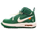 2023 Off-White × NIKE / オフホワイト ナイキAir Force 1 Mid SP LTHR Pine Green /エアフォース 1 ミッド パイングリーン 緑【DR0500-300】正規品 新古品【中古】