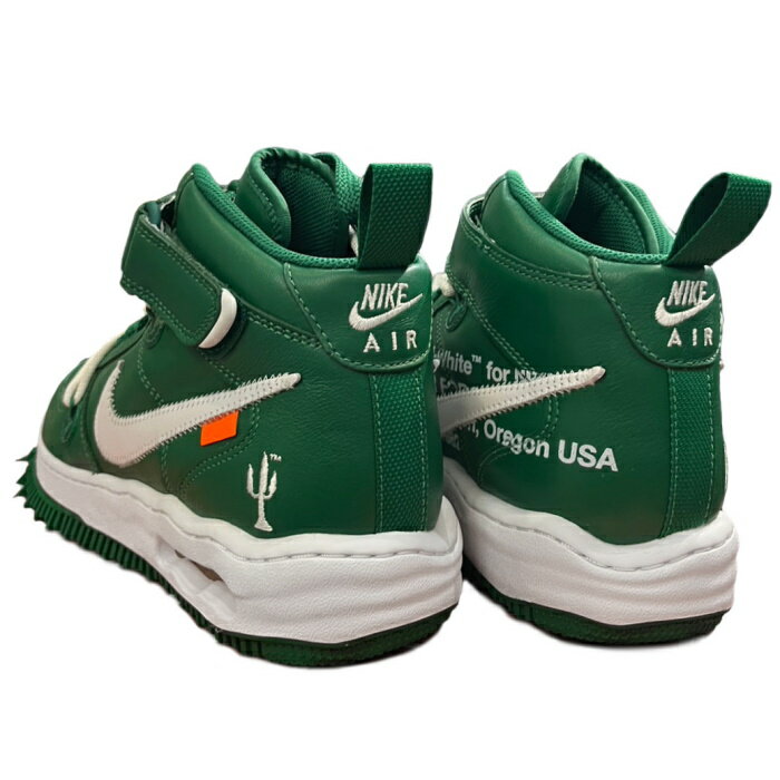 2023 Off-White × NIKE / オフホワイト ナイキAir Force 1 Mid SP LTHR "Pine Green" /エアフォース 1 ミッド パイングリーン 緑【DR0500-300】正規品 新古品【中古】