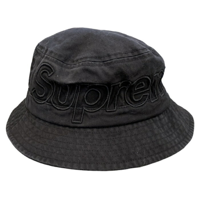 2023SS Supreme / シュプリームOutline Crusher / アウトライン クラッシャーBlack / ブラック 黒Hat ハット国内正規品 新古品