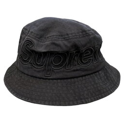 2023SS Supreme / シュプリームOutline Crusher / アウトライン クラッシャーBlack / ブラック 黒Hat ハット国内正規品 新古品【中古】