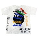 2023SS Stussy / ステューシーTest Strike Pigment Dyed Tee /テスト ストライク ピグメント ダイド TシャツWhite / ホワイト 白8 Ball 8ボール国内正規品 新古品【中古】