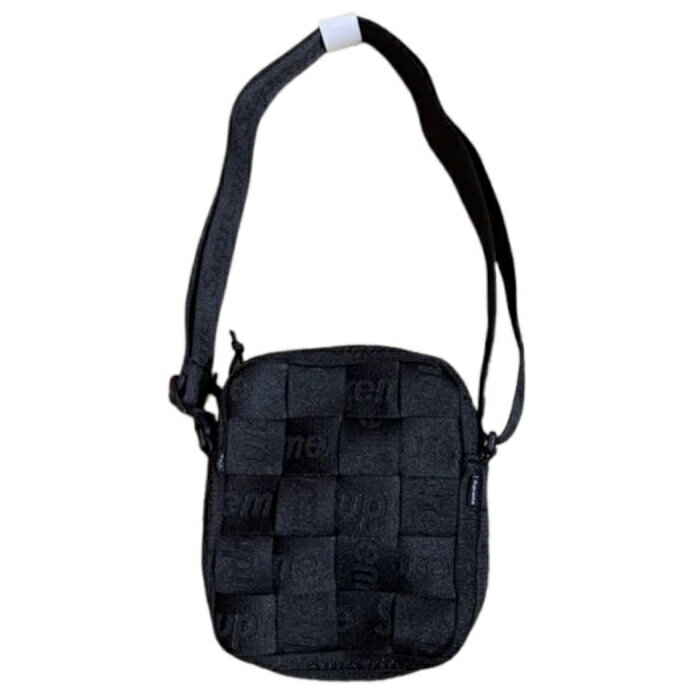 2023SS Supreme / シュプリームWoven Shoulder Bag / ウーブン ショルダーバッグBlack / ブラック 黒国内正規品 新古品【中古】