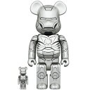 BE@RBRICK IRON MAN MARK II 100% & 400% 正規品 新古品 【中古】(3)