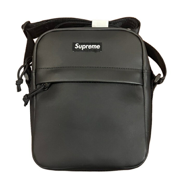 Supreme / シュプリームLeather Shoulder Bag /レザー ショルダー バッグBlack / ブラック 黒2023FW 国内正規品 新古品