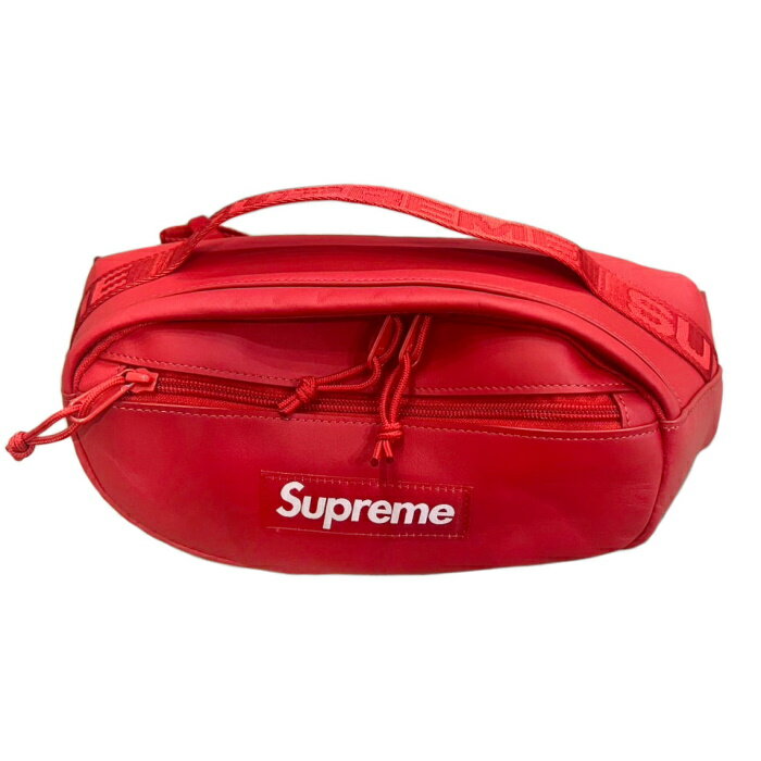 Supreme / シュプリームLeather Waist Bag / レザー ウエスト バッグRed / レッド 赤2023FW 国内正規品 新古品【中古】