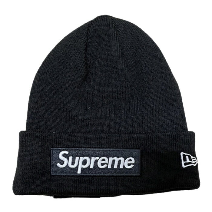 2023FW Supreme × New Era /シュプリーム ニューエラBox Logo Beanie / ボックスロゴ ビーニーBlack / ブラック 黒2023AW 国内正規品 新古品【中古】