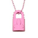 Chrome Hearts / クロムハーツSilicone Rubber Padlock Flerknee Necklace /シリコン ラバー 南京錠 パドロック フレアニー ネックレスPink / ピンク国内正規品 新古品【中古】