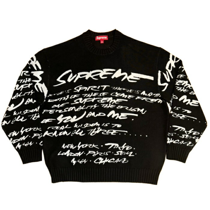 Supreme 2024SS / シュプリームFutura Sweater / フューチュラ セーターBlack / ブラック 黒国内正規品 新古品