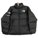 2024SS Supreme × THE NORTH FACE /シュプリーム × ザ ノースフェイスSplit Nuptse Jacket / スプリット ヌプシ ジャケットBlack / ブラック 黒国内正規品 新古品【中古】