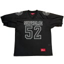 2024SS Supreme / シュプリームSpiderweb Football Jersey /スパイダーウェブ フットボール ジャージBlack / ブラ...