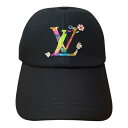 LOUIS VUITTON x Takashi murakami / ルイ・ヴィトン 村上隆Super Flat Cap Noir/ スーパーフラットキャップノ...