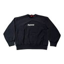 2025SS Supreme / シュプリームWashed Box Logo Crewneck / ウォッシュドボックス クルーネック Black / ブラック...