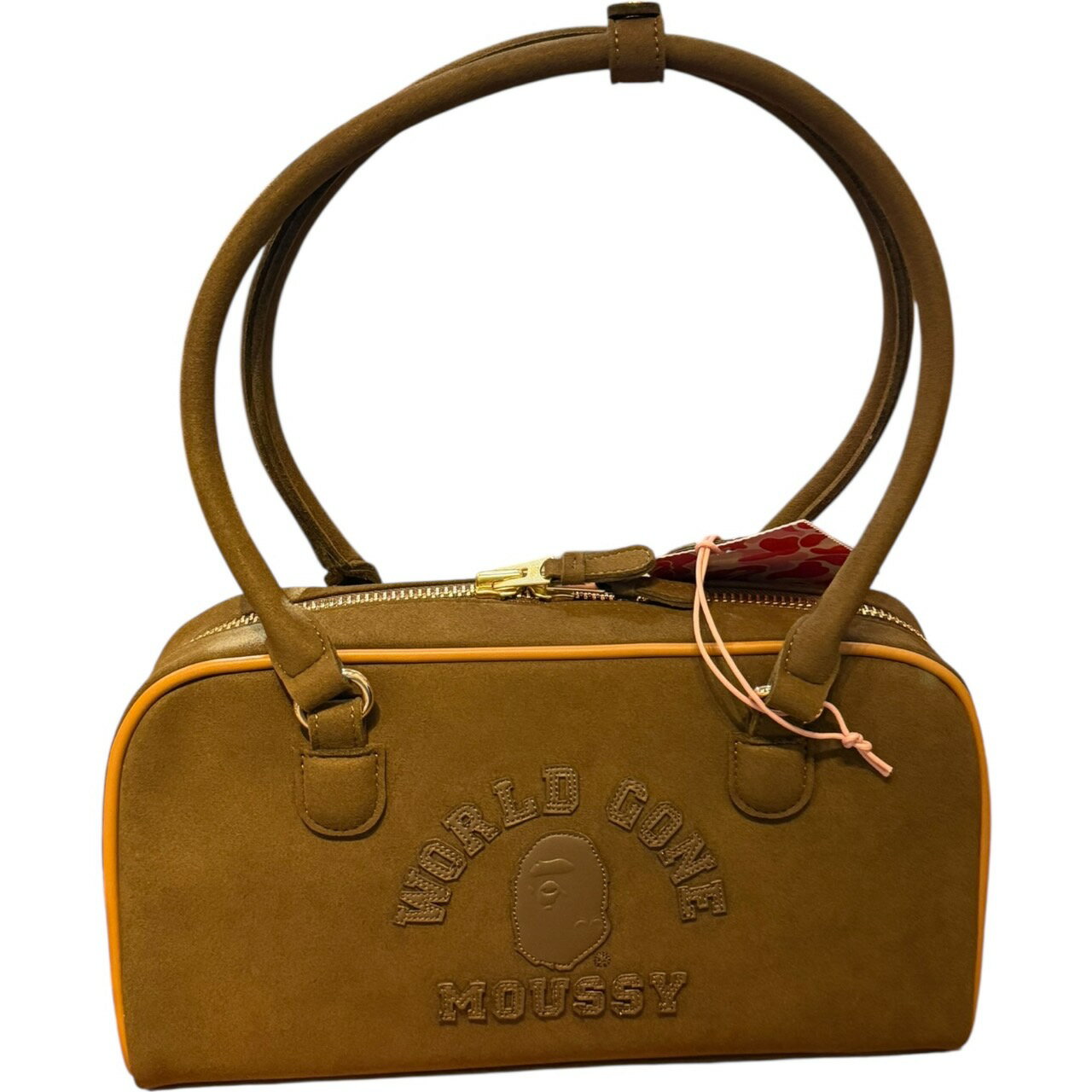 a bathing ape BAPE MOUSSY マウジーBoston Bag /ボストンバッグ"Brown"/ブラウン正規品 新古品【中古】