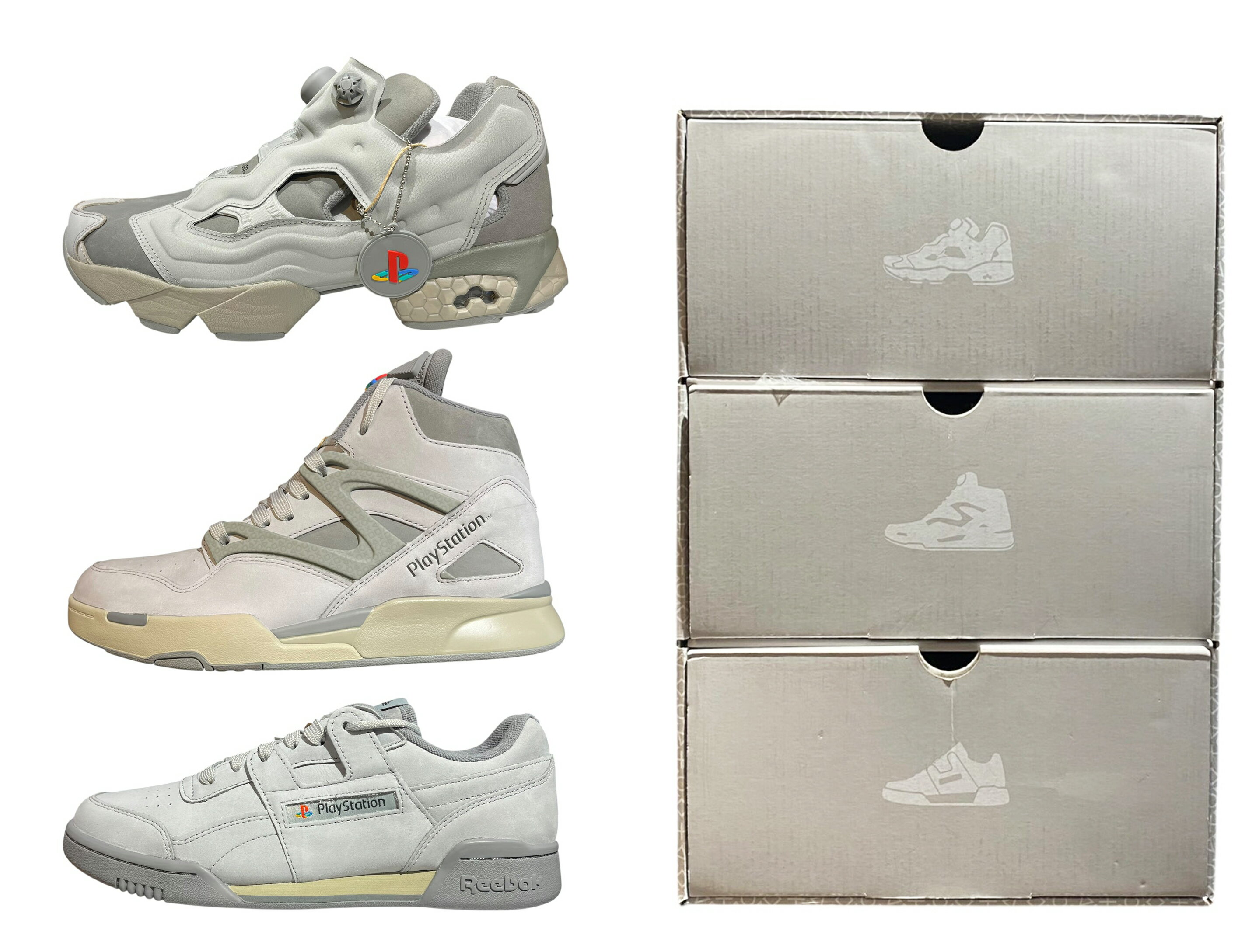 【750足限定/シリアルナンバーあり】Playstation × Reebok 30th Anniversary Collection Stacking Box...