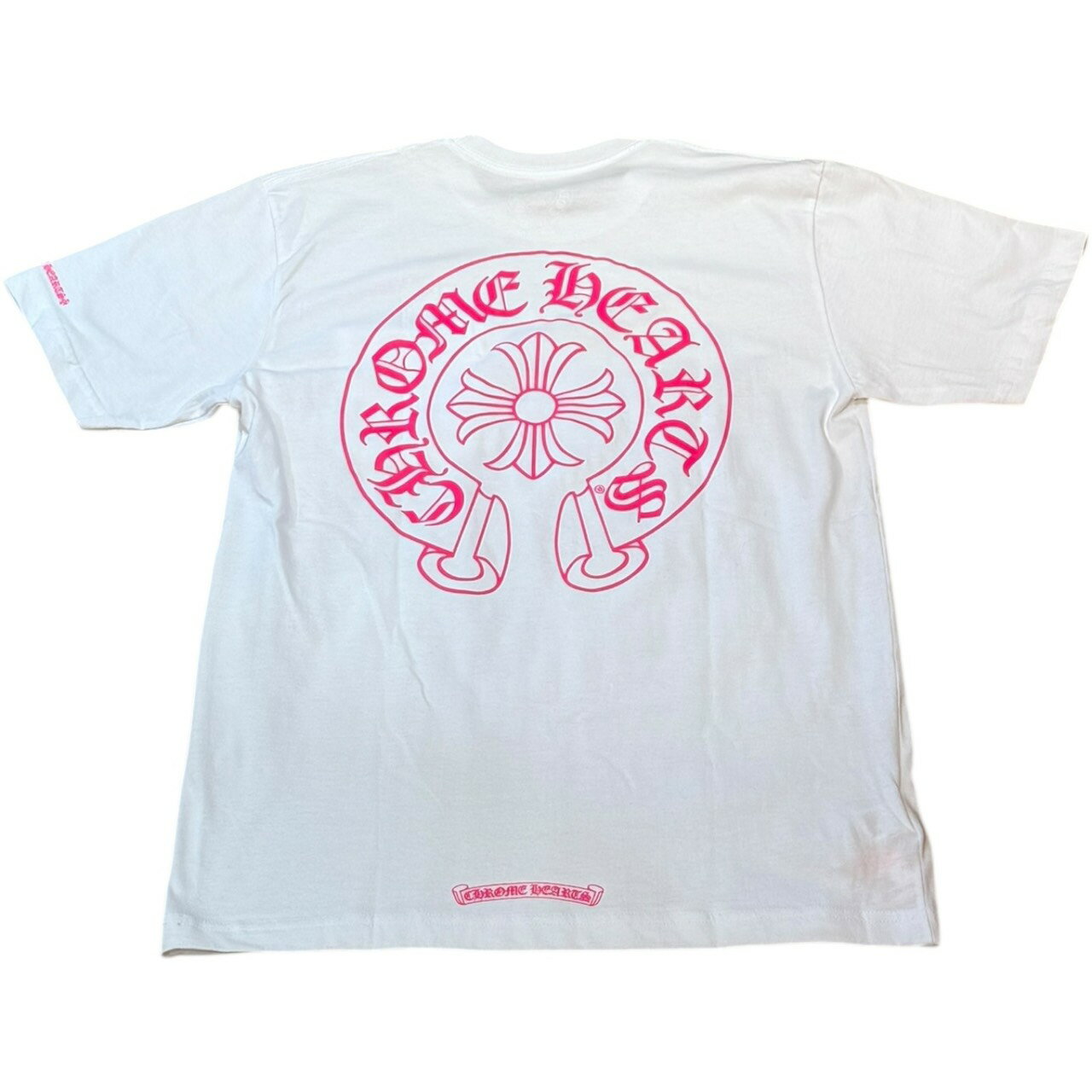Chrome Hearts Horseshoe Tee Pink Whiteクロム