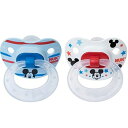 【ポイント2倍ワンダフルデー】ミッキー NUK ディズニーベイビー おしゃぶり 6-18か月用 ミッキーマウスデザイン アメリカ輸入