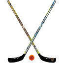 Franklin Sports ユースストリートホッケーセット - ストリートホッケースティック2本とストリートホッケーボール1個 NHL公式認定製品 送料無料