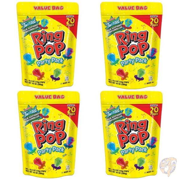 リングポップ Ring Pop パーティーパック まとめ買い 一袋20個入り 計4袋 80個 海外お菓子まとめ買い 送料無料