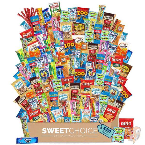 アメリカお菓子大量購入 個包装 スナック キャンディ クッキー ギフトボックス 120個入り 海外お菓子 送料無料