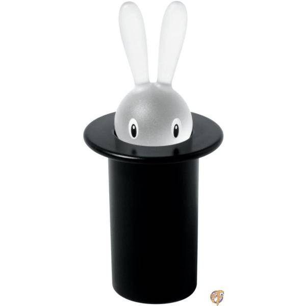 【正規輸入品】 ALESSI アレッシィ Magic Bunny マジックバニー 爪楊枝入れ / ブラック ASG16 B 送料無料