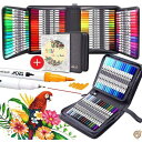 【 先着55名! 2日間限定ゾロ目555円クーポン】ZSCM 100色 デュアルブラシペイントペン カラーペン 水彩アートマーカー ファインライナー 書道ペン ...