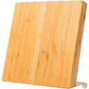 【30日限定500OFFクーポン配信】Magnetic Bamboo Knife Block/Holder by Coninx (Knives Not Incl...