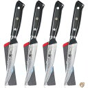 【先着30名様!全品555円OFF】KYOKU 大名シリーズ ダマスカス非鋸歯ステーキナイフ 4本セット 日本製VG10スチール 鞘&ケース付き 送料無料