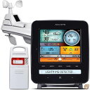 【 先着55名! 2日間限定ゾロ目555円クーポン】AcuRite 01022Mプロ天気ステーション、雷雨、風、気温、湿度、天気ティッカー 送料無料