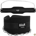 Hawk Fitness Dip Belt With Chain For Men & Women Dipping Pull Up 送料無料