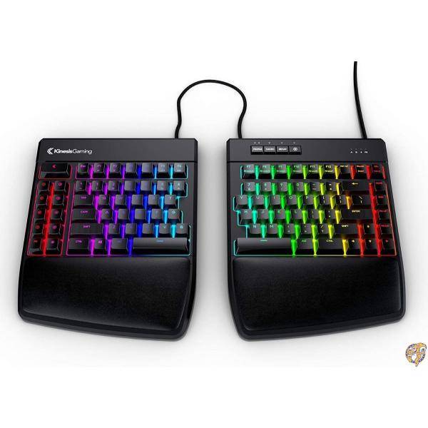 KINESIS Gaming Freestyle Edge RGB Split Mechanical Keyboard (MX Red) 送料無料