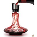 【30日限定500OFFクーポン配信】Wine Decanter Built-in Aerator Pourer, Carafe Red Decanter,10...