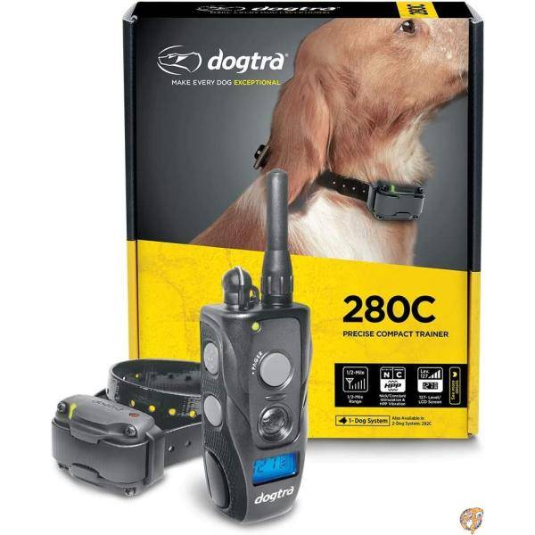 Dogtra 280C 防水 127レベル 精密コントロール LCDスクリーン 1/2マイル リモートトレーニング 犬 Eカラー 送料無料