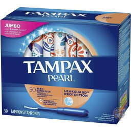 Tampax タンポン Pearl プラスチックライト スーパープラス吸収性 無香料 50本 送料無料