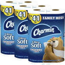 チャーミン トイレットペーパー Charmin ウルトラソフトクッションメガ ロール 紙製品 24個 送料無料